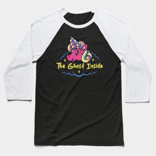 ghost and cute unicorn Baseball T-Shirt
